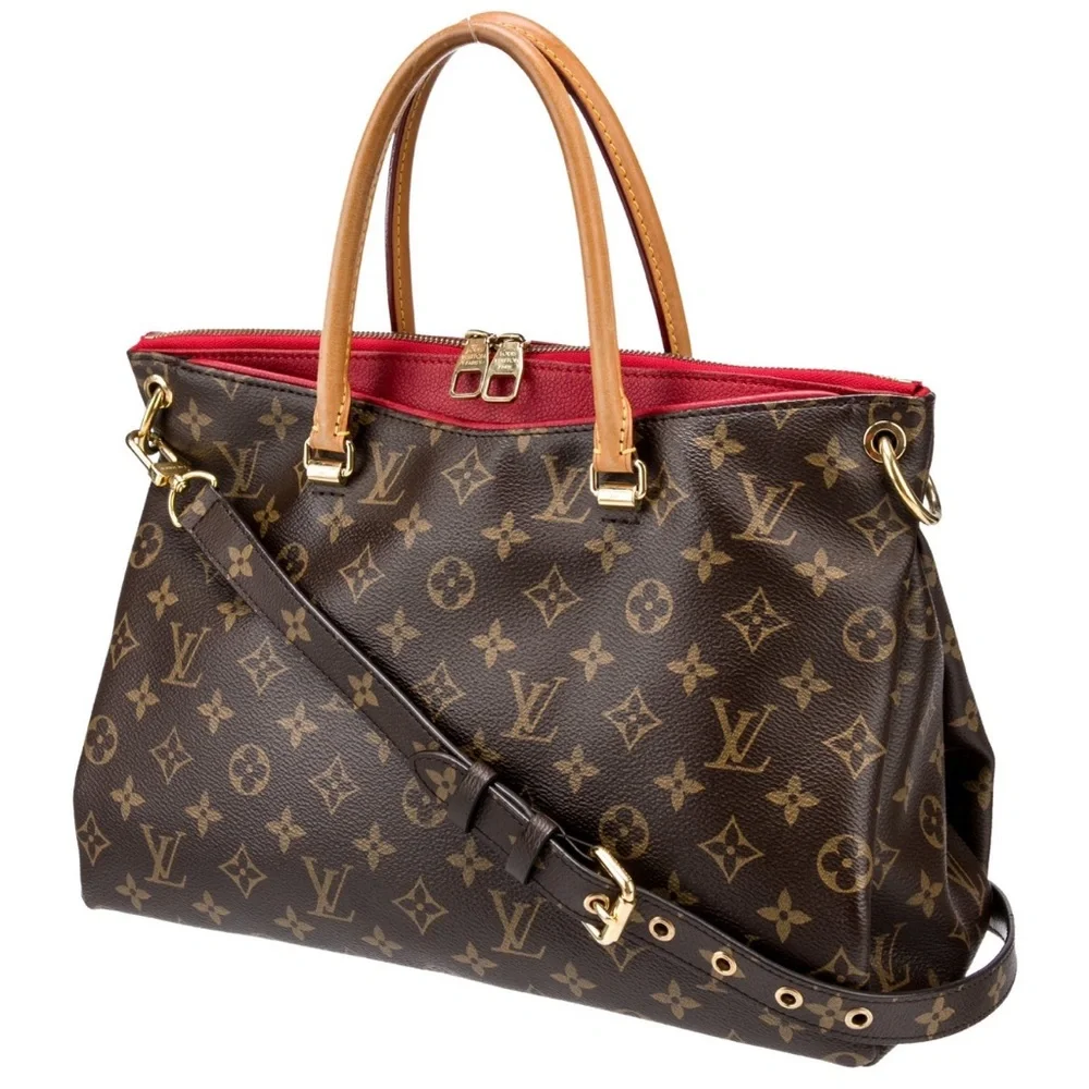 LOUIS VUITTON PALLAS MONOGRAM MM TOP HANDLE BAG